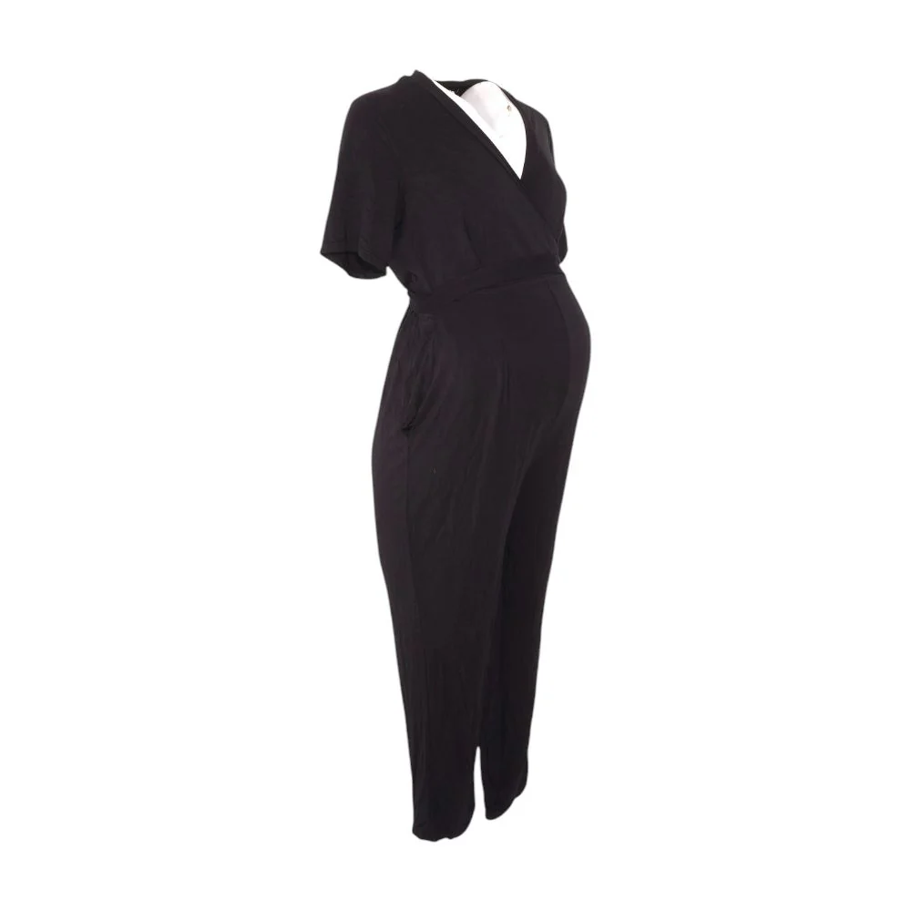 Black Maternity Jumpsuit - Image 2