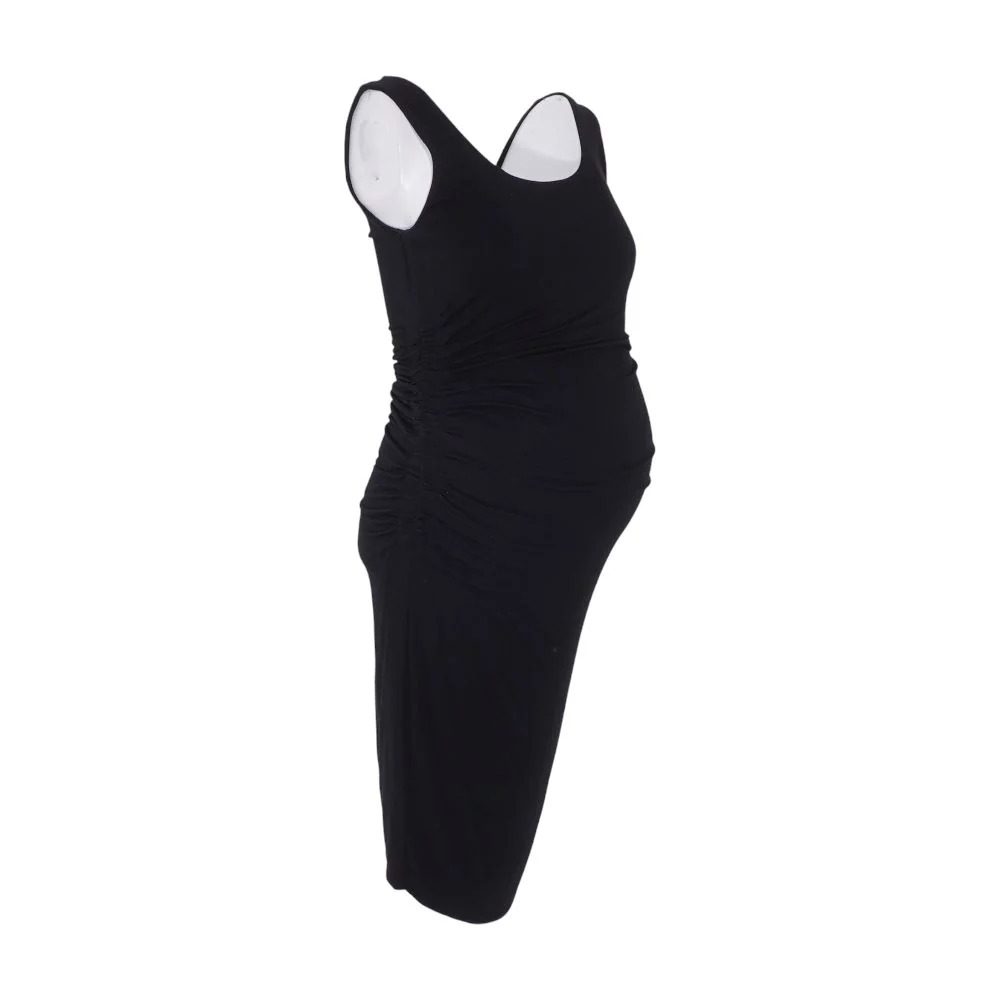Black Maternity Midi Dress - Image 2