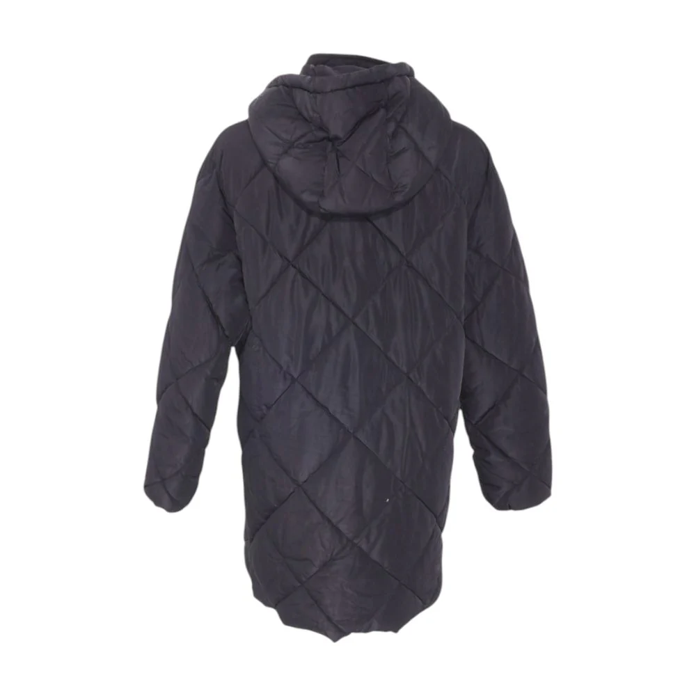 Black Maternity Puffer Coat - Image 3