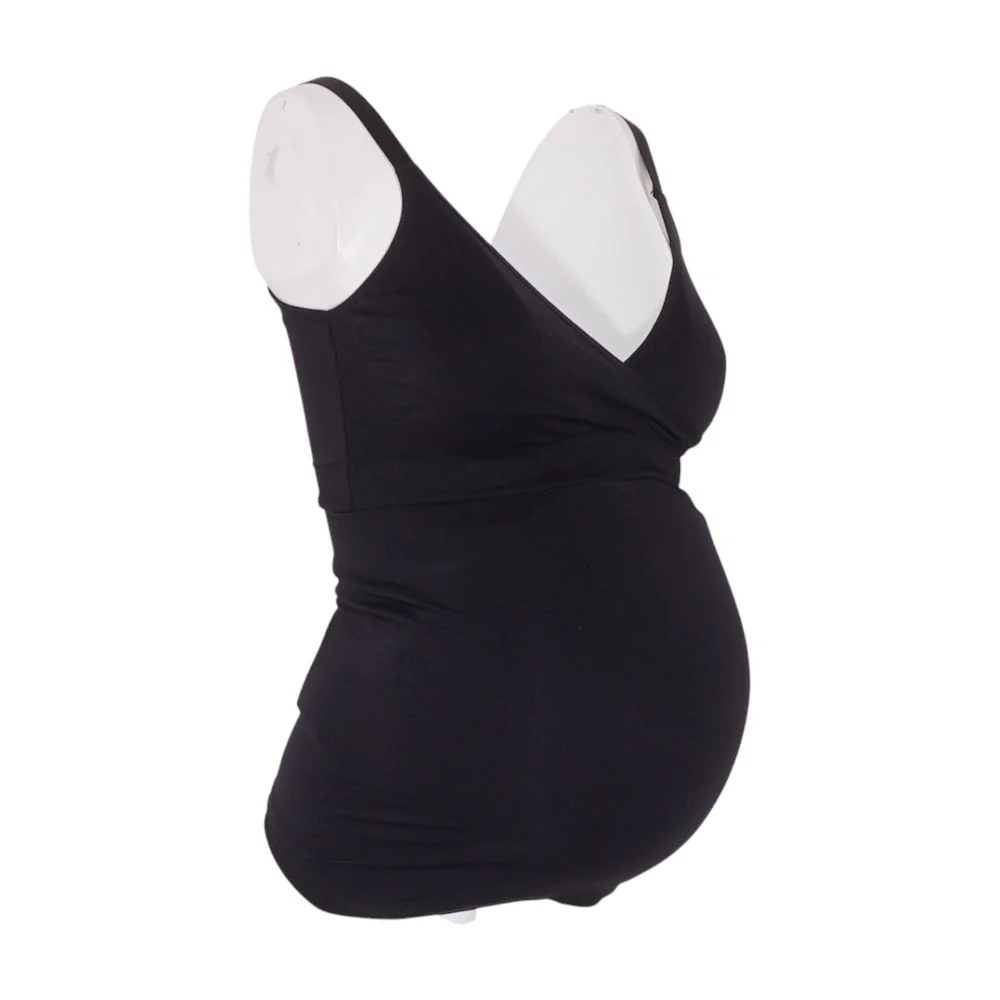 Black Maternity Solid Camisole - Image 2