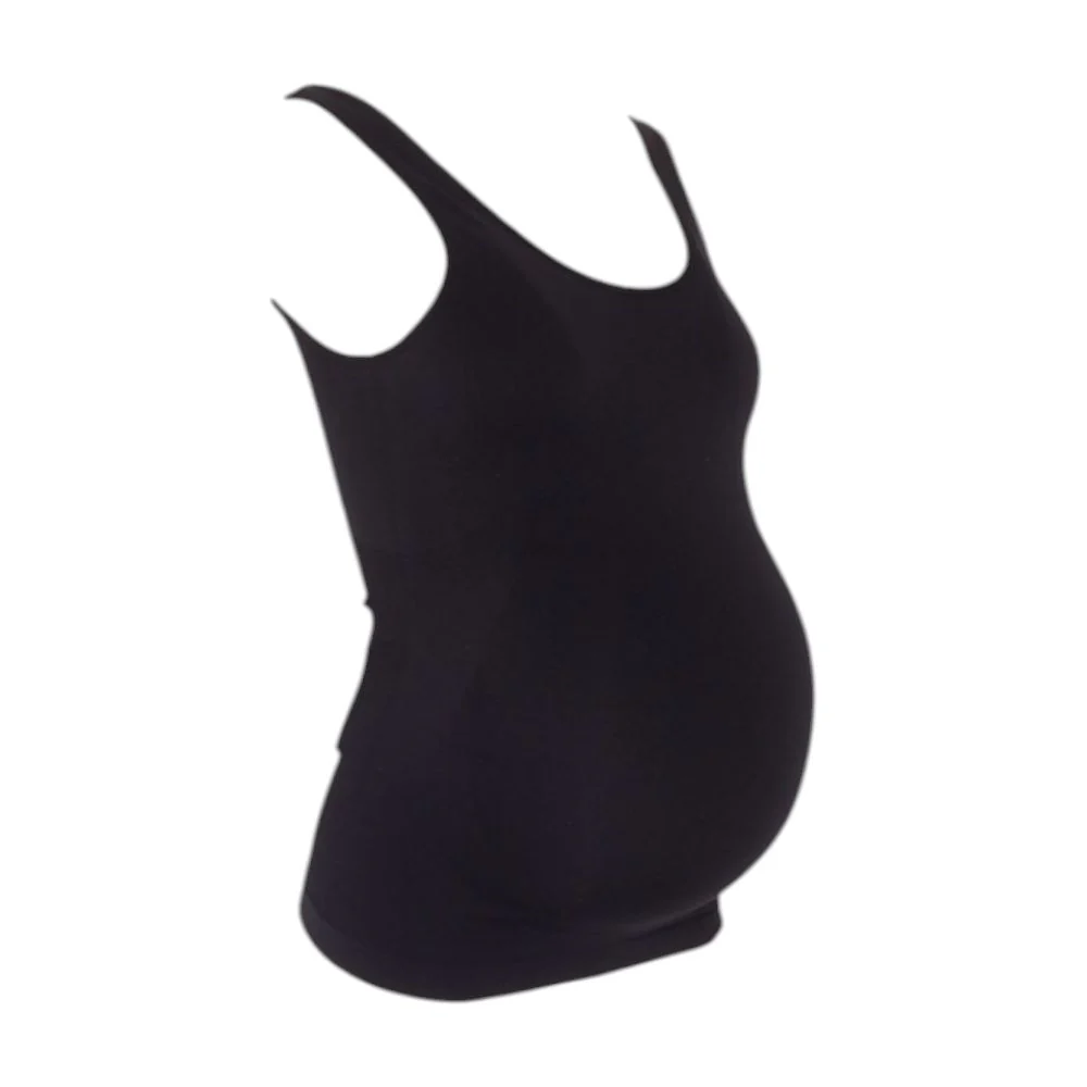 Black Maternity Tank T-Shirt - Image 2