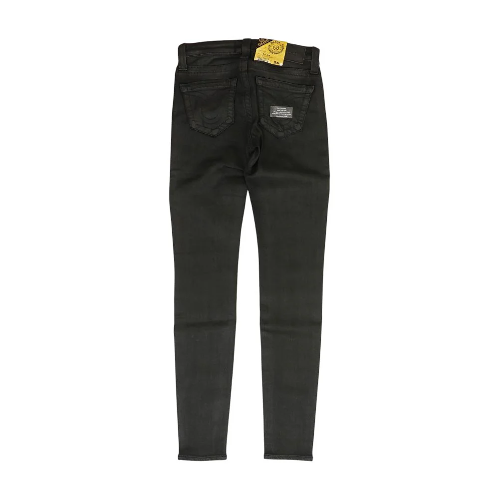 Black Mid Rise Skinny Leg Jeans - Image 2