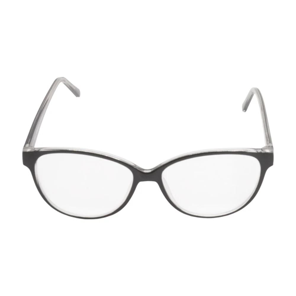 Black Oval Unknown Prescription Eyeglasses - Image 2