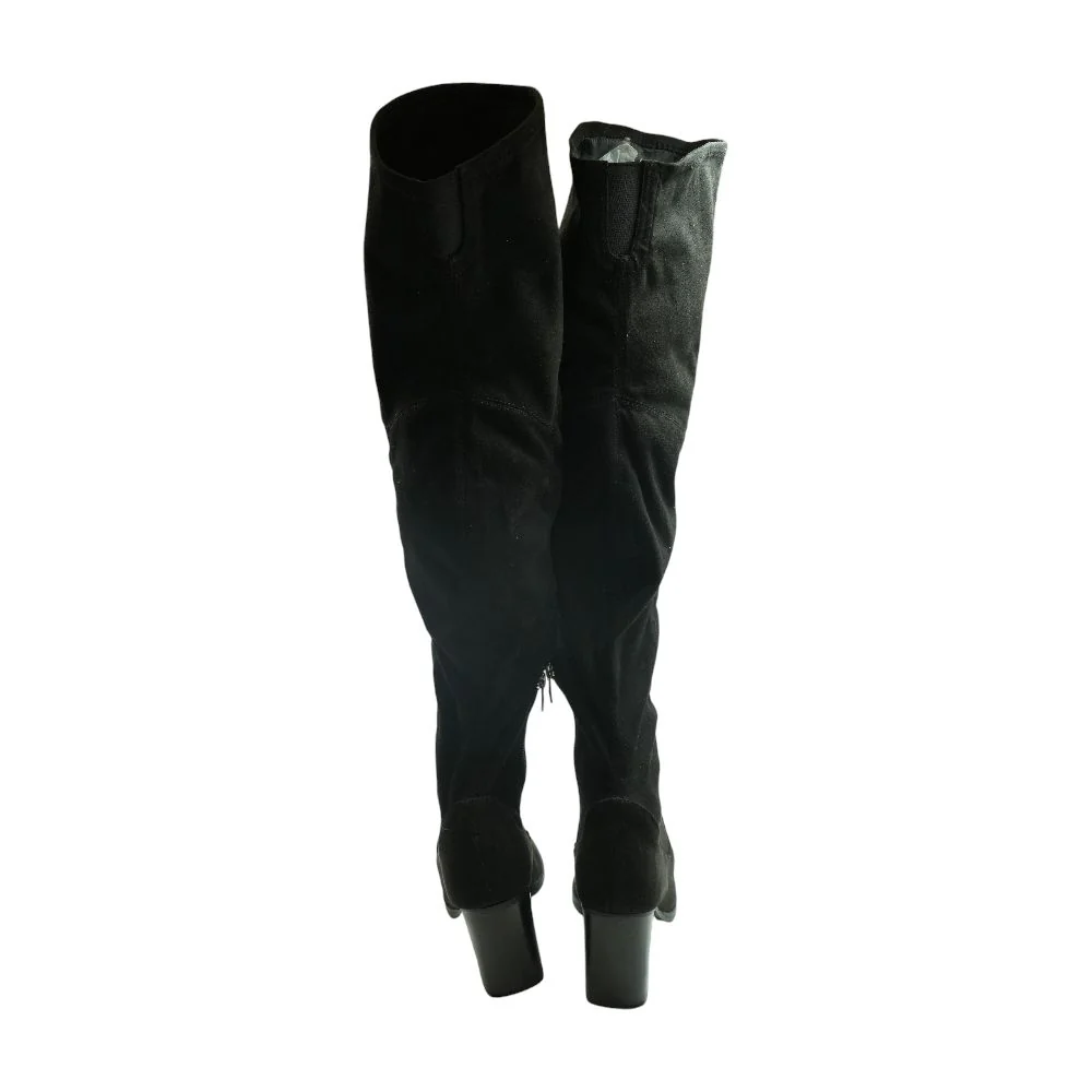 Black Over The Knee Boots - Image 2