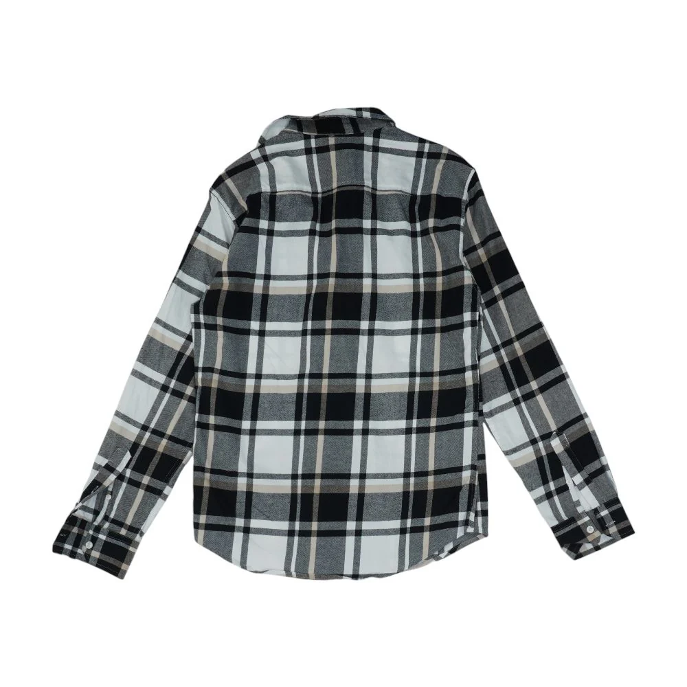 Black Plaid Long Sleeve Button Down - Image 2