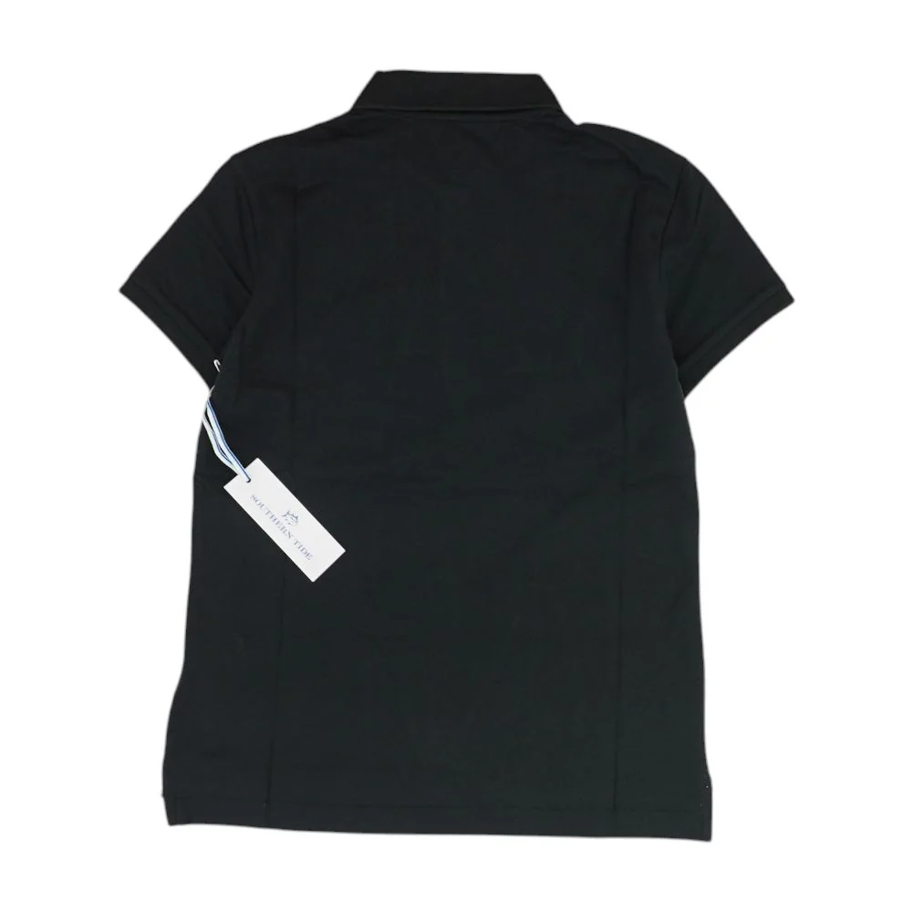 Black Polo Knit Top - Image 2