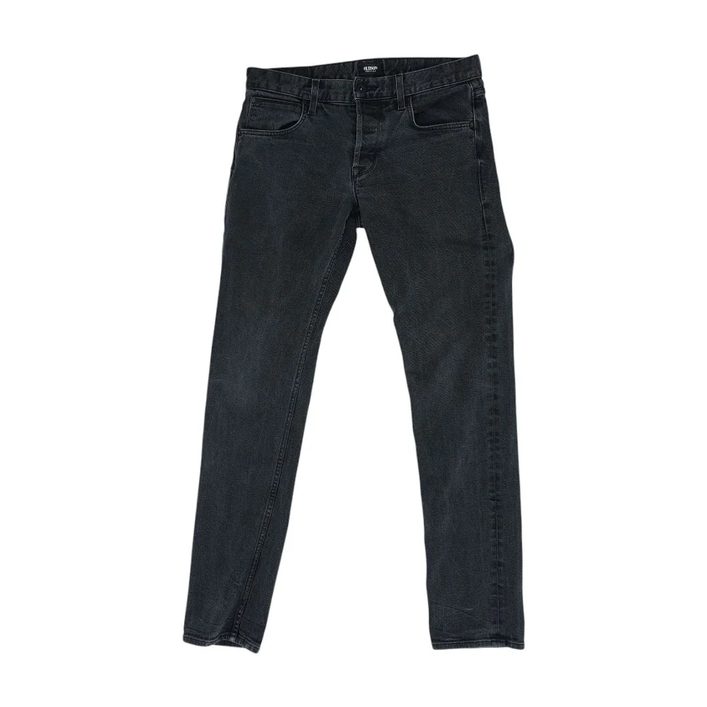 Black Slim Straight Jeans