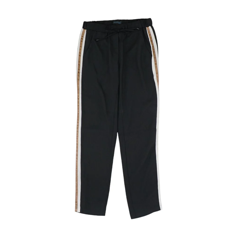 Black Solid Active Pants - Image 2
