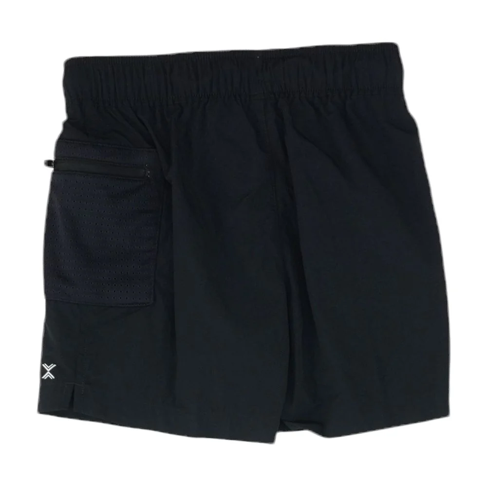 Black Solid Active Shorts - Image 2