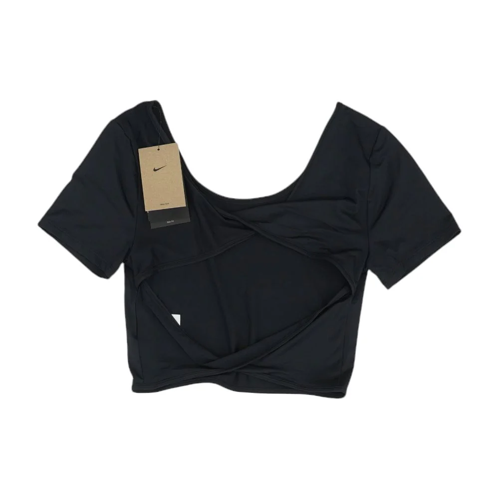 Black Solid Active T-Shirt - Image 2