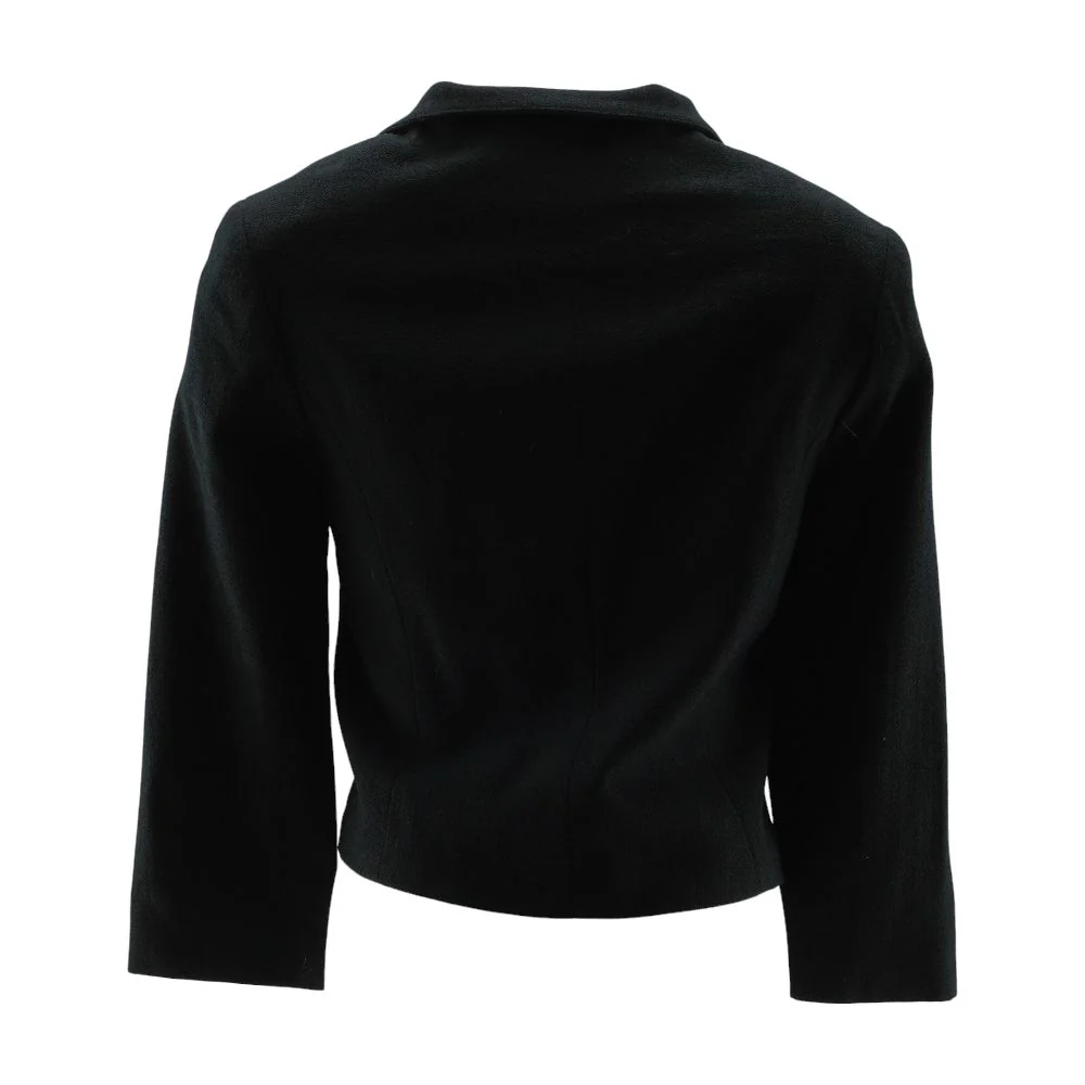 Black Solid Blazer - Image 2