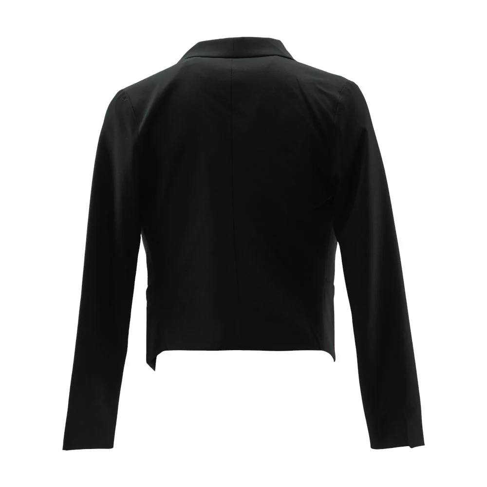 Black Solid Blazer - Image 2