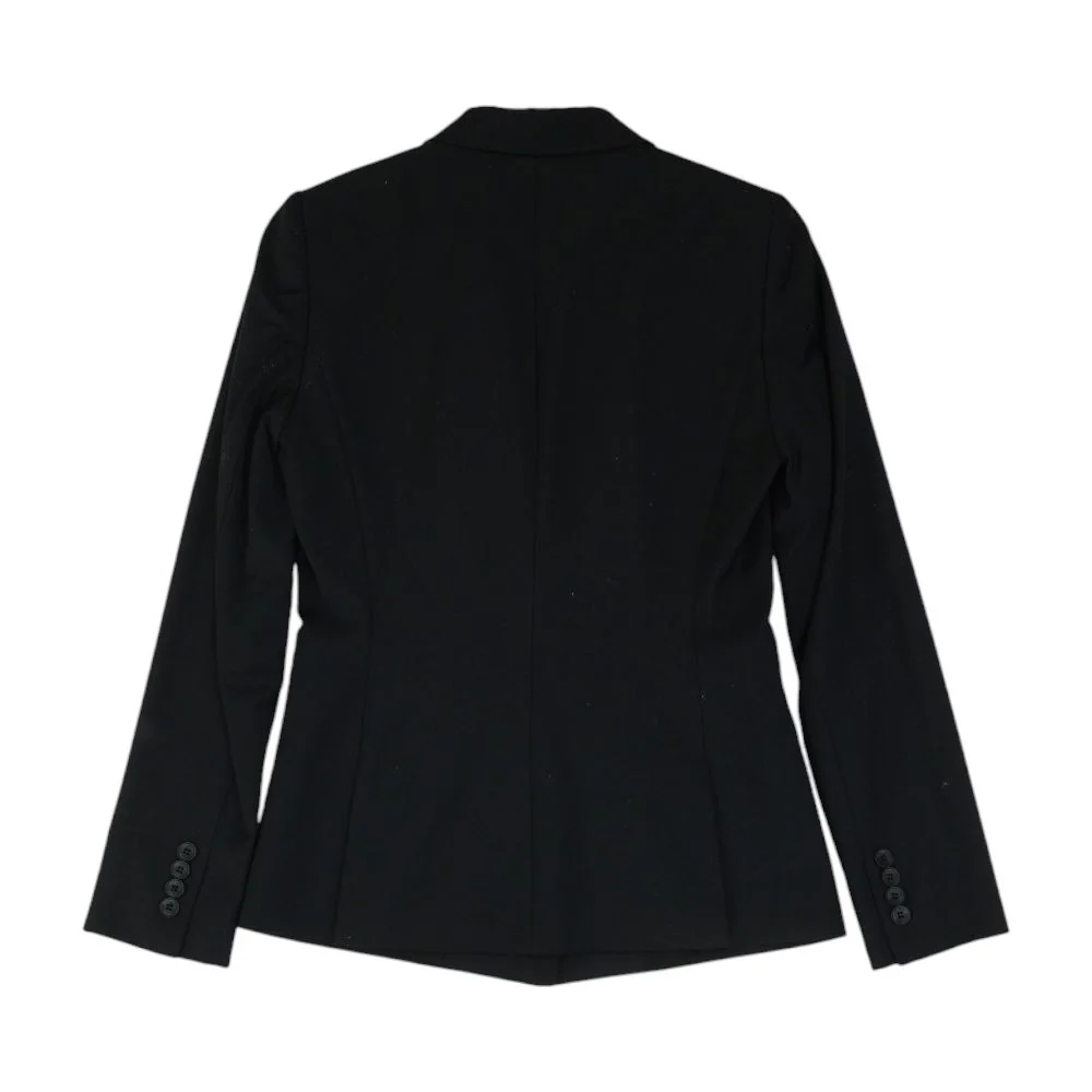 Black Solid Blazer - Image 2