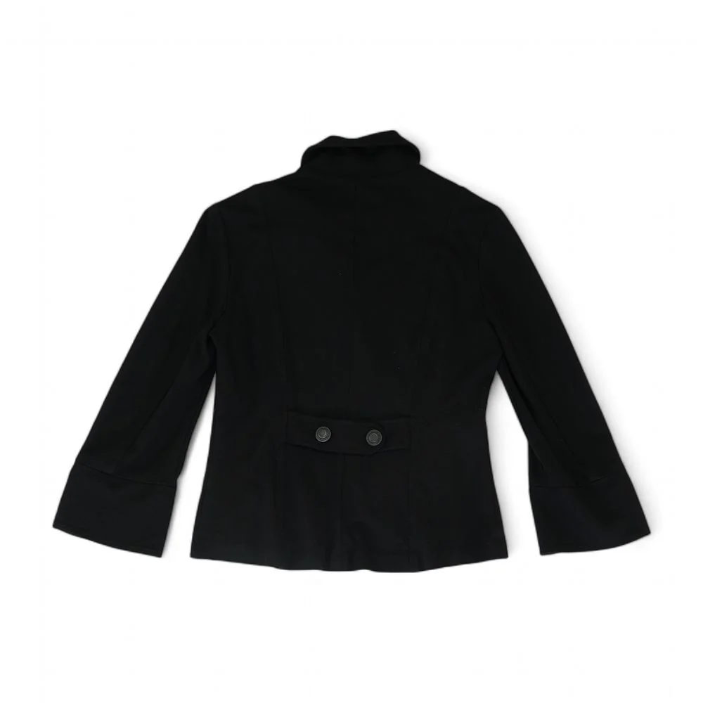 Black Solid Blazer - Image 2