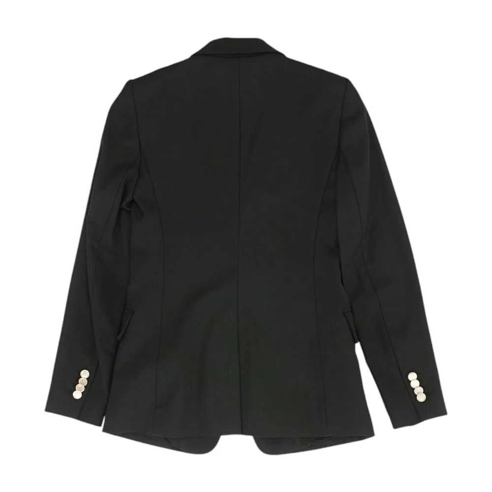 Black Solid Blazer - Image 2