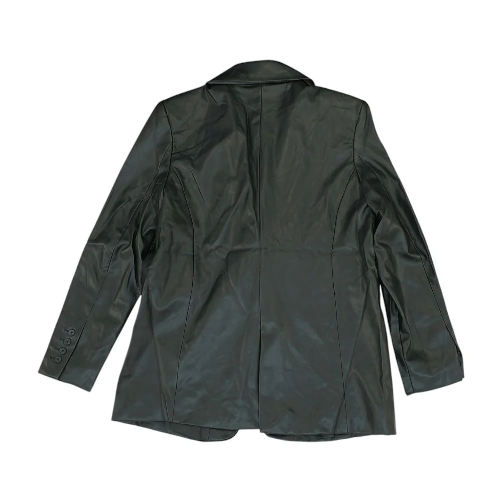 Black Solid Blazer - Image 2