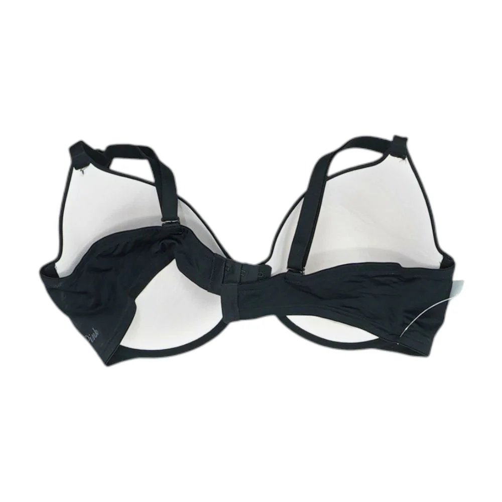Black Solid Bra - Image 2