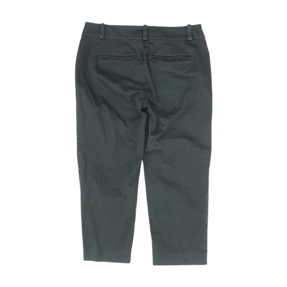 Black Solid Capri Pants - Image 2