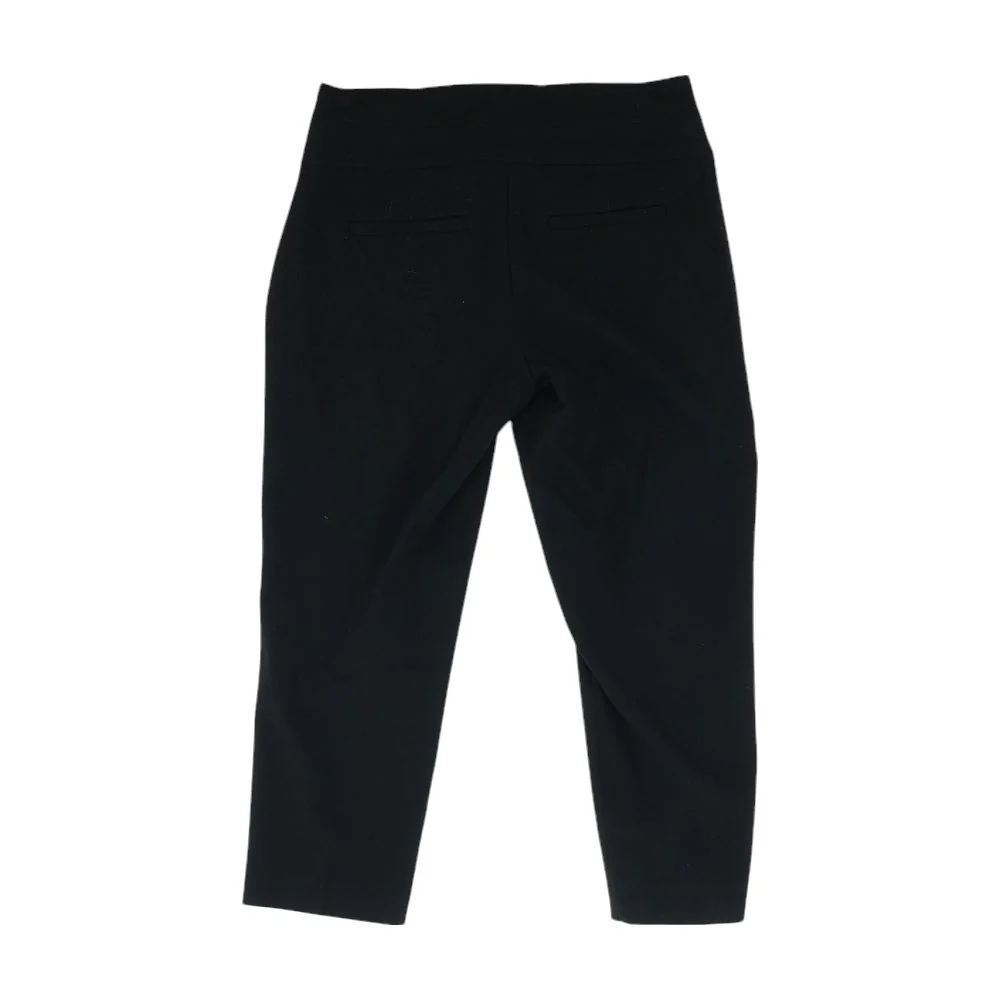 Black Solid Capri Pants - Image 2