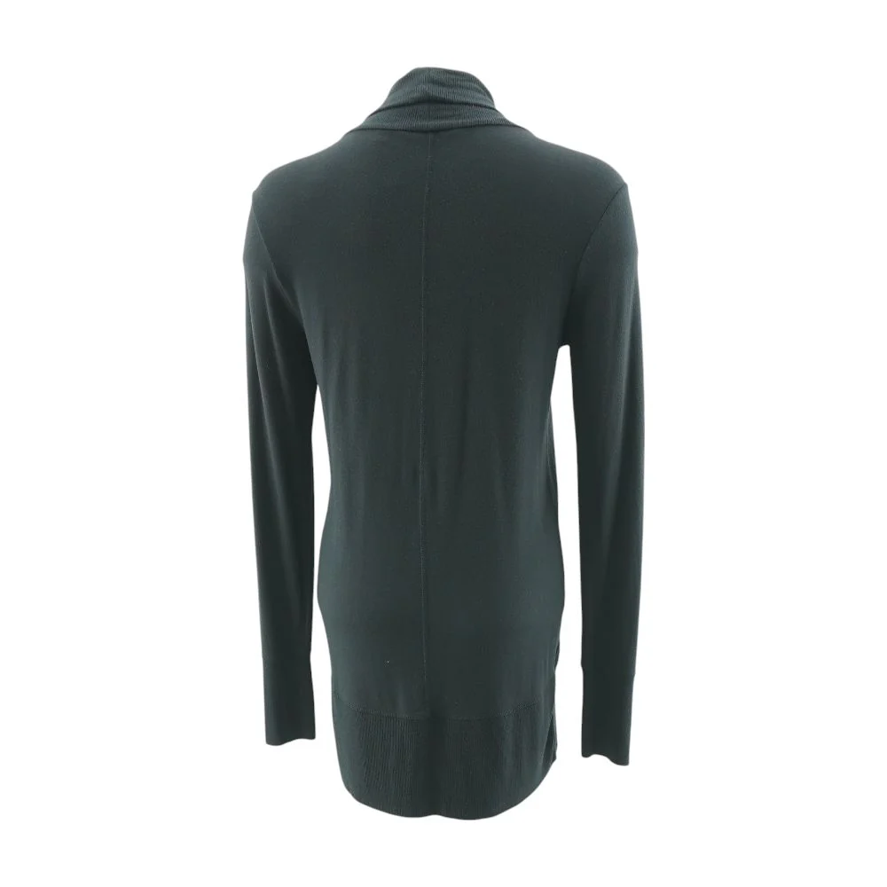 Black Solid Cardigan Sweater - Image 3