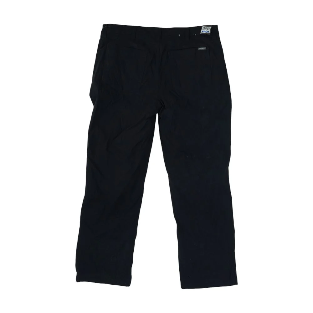 Black Solid Casual Pants - Image 2