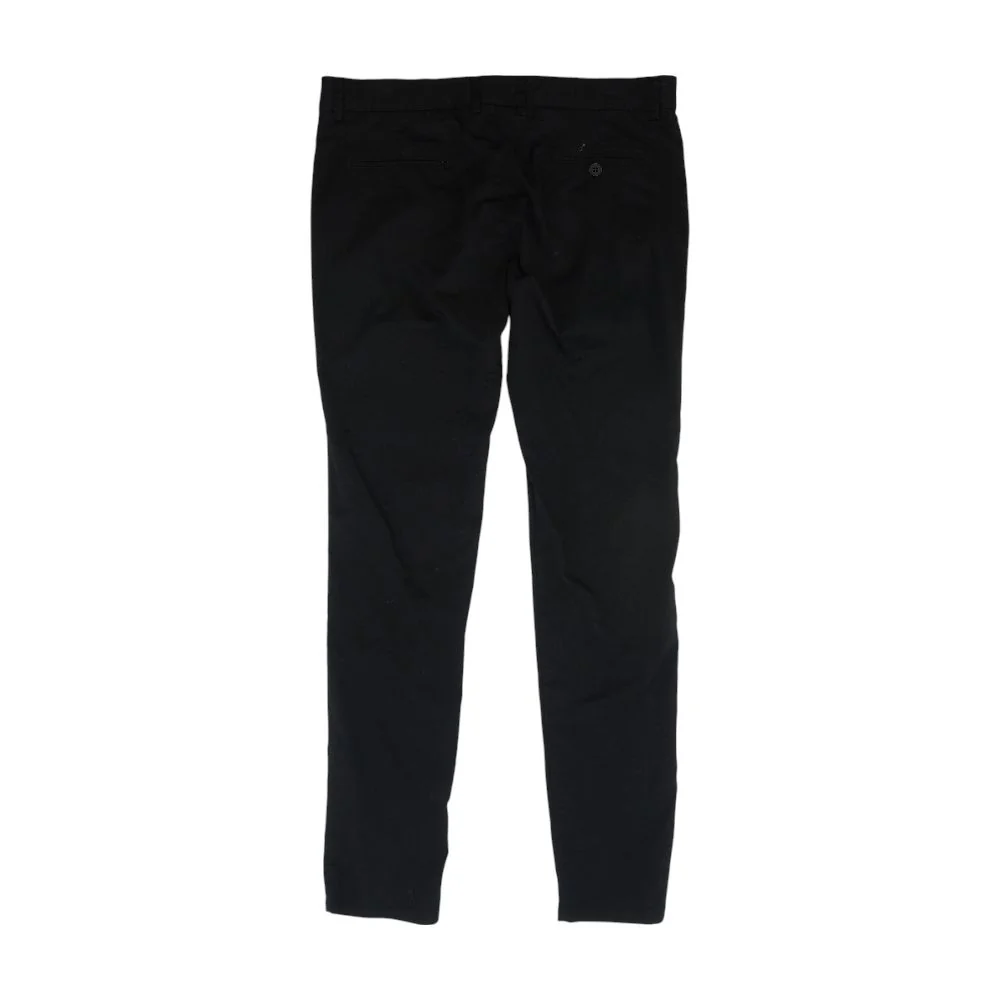 Black Solid Chino Pants - Image 2