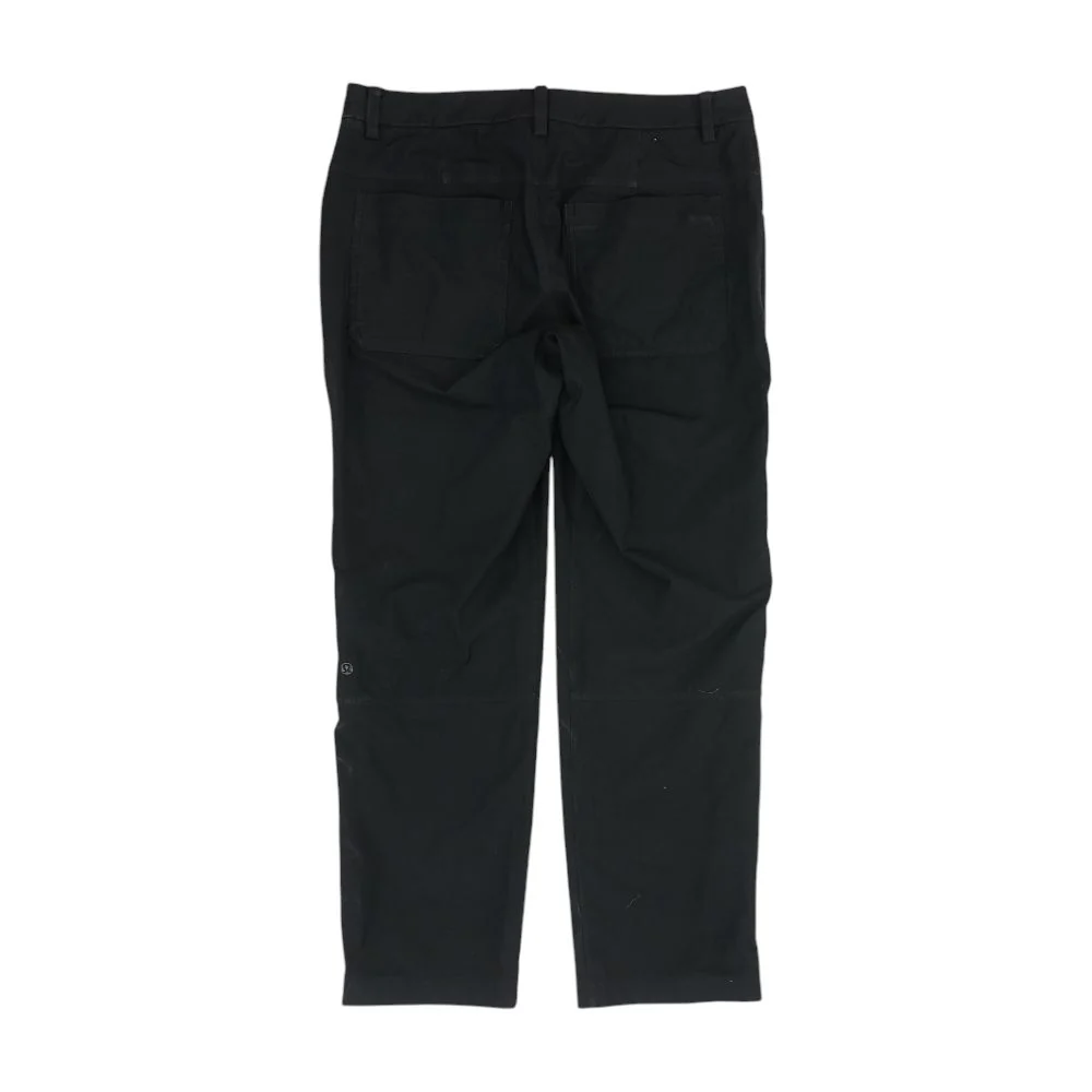 Black Solid Chino Pants - Image 2