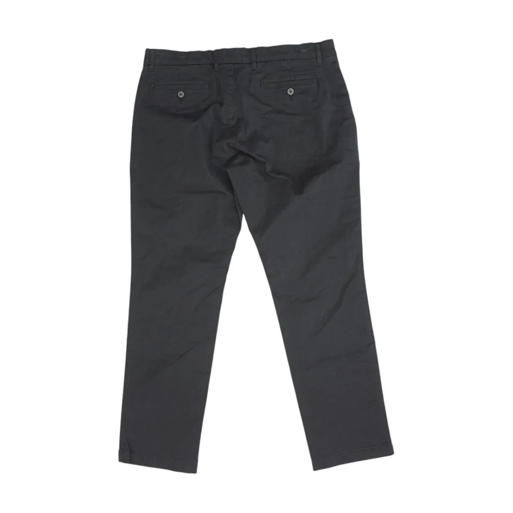 Black Solid Chino Pants - Image 2