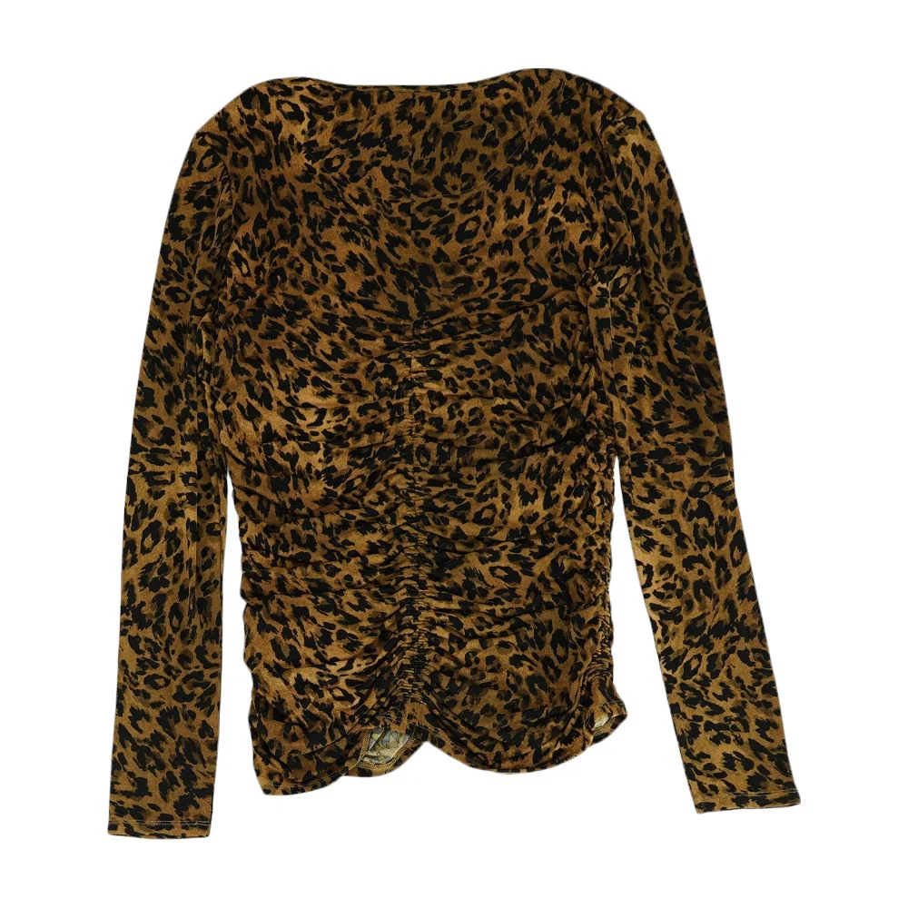 Black Solid Crewneck Knit Top - Image 4