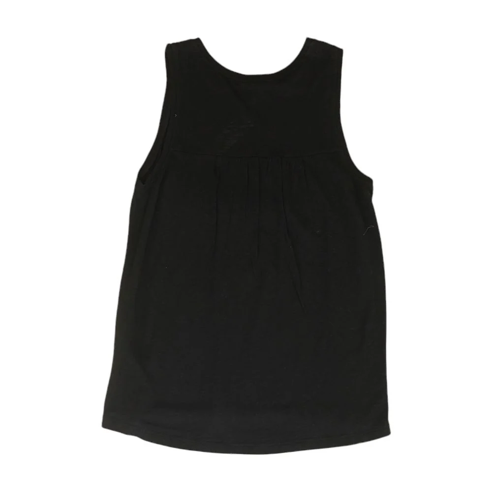 Black Solid Crewneck Tank - Image 2
