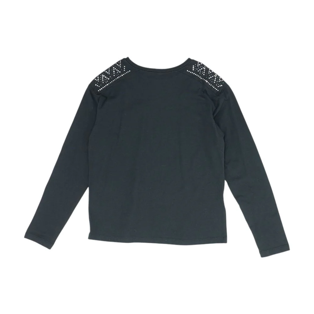Black Solid Crewneck T Shirt - Image 2