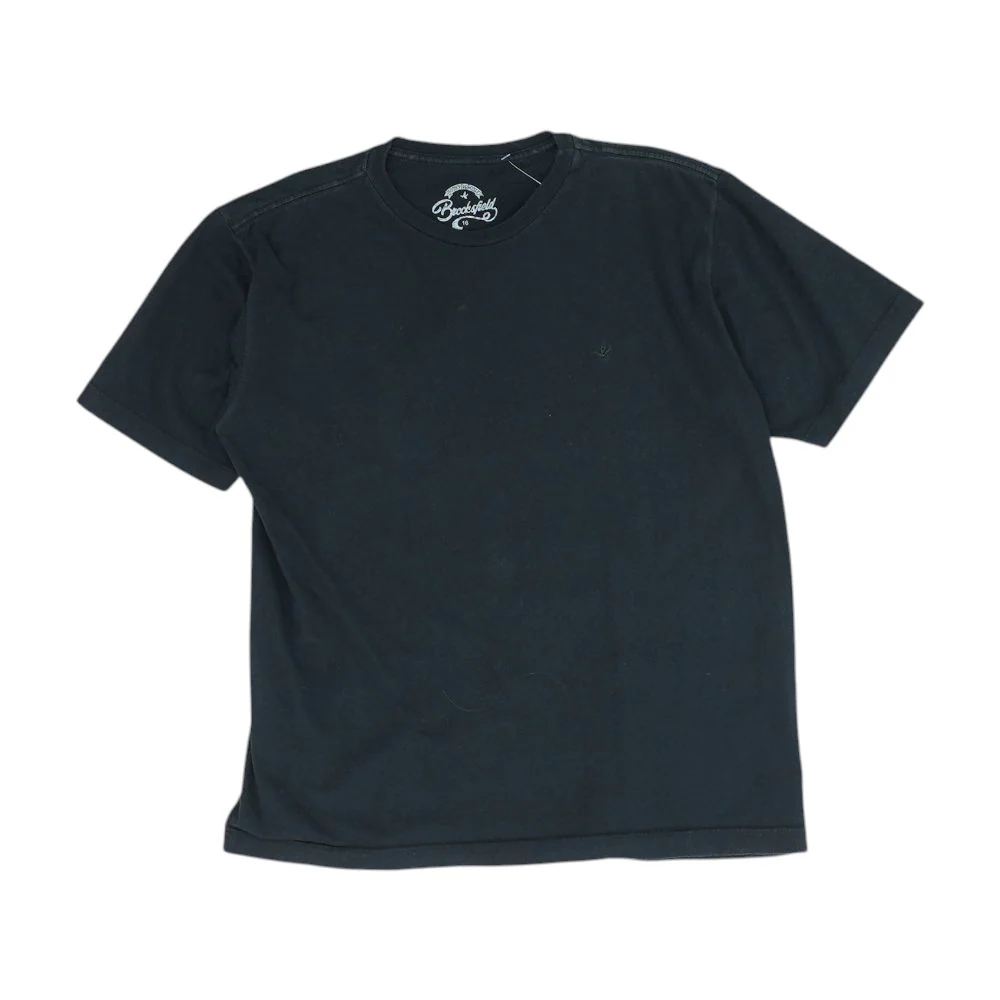 Black Solid Crewneck T-Shirt