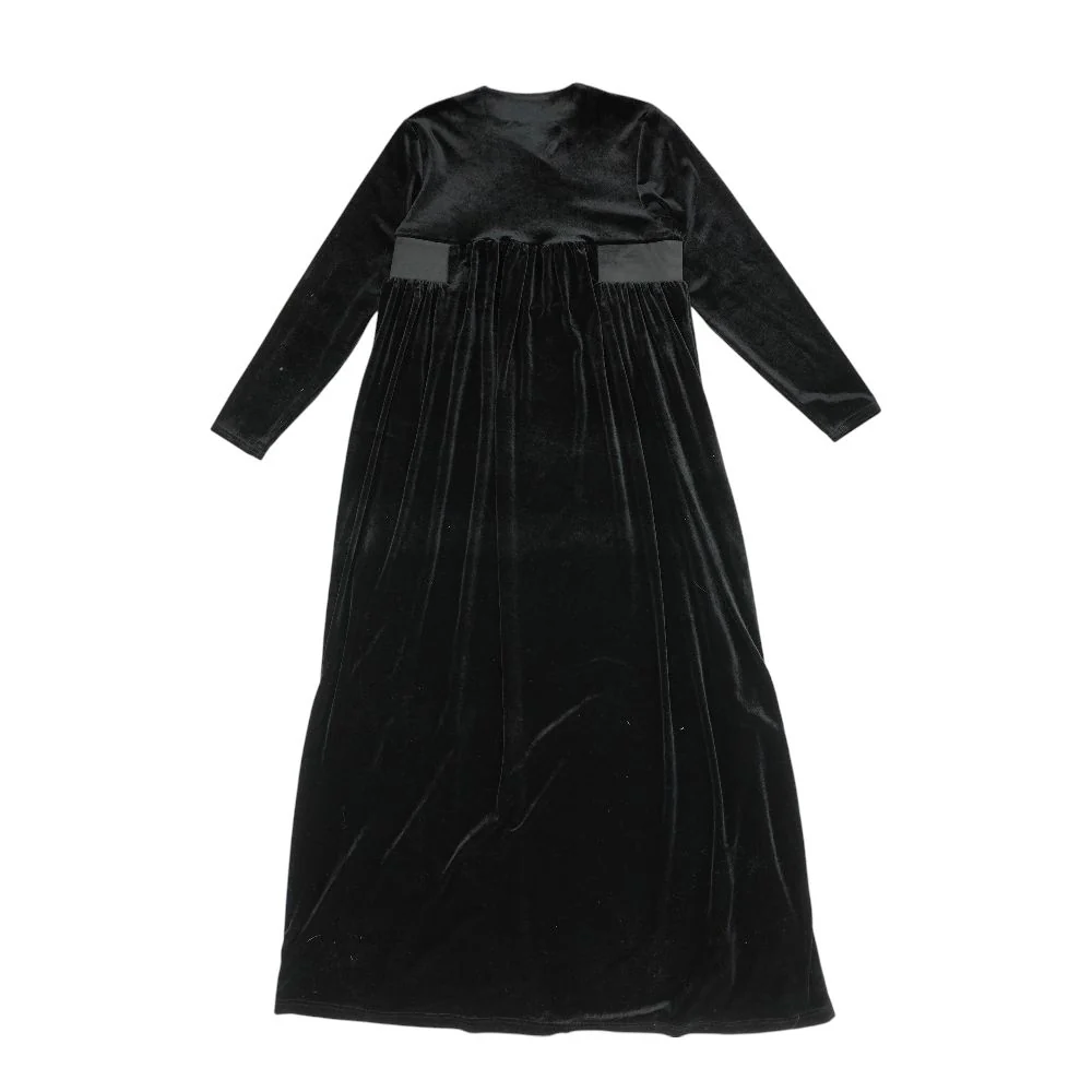 Black Solid Dress - Image 2