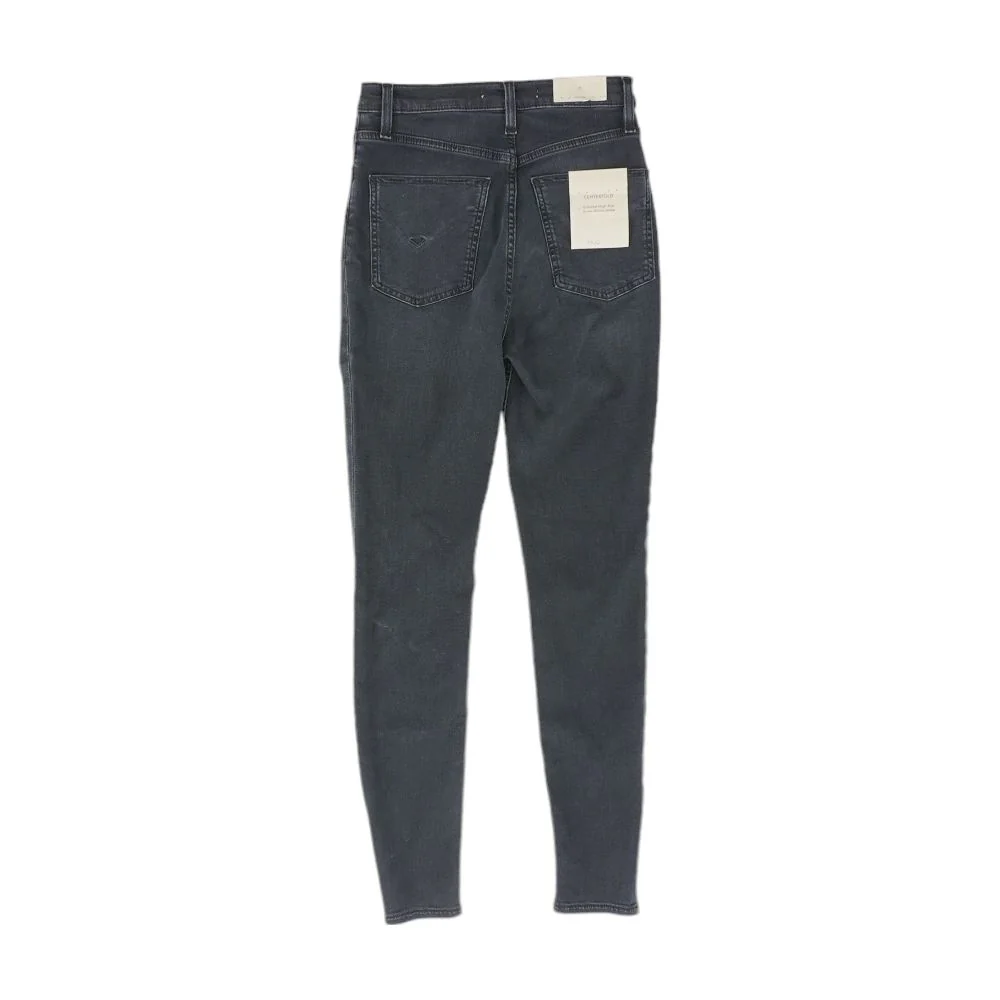 Black Solid High Rise Skinny Leg Jeans - Image 2