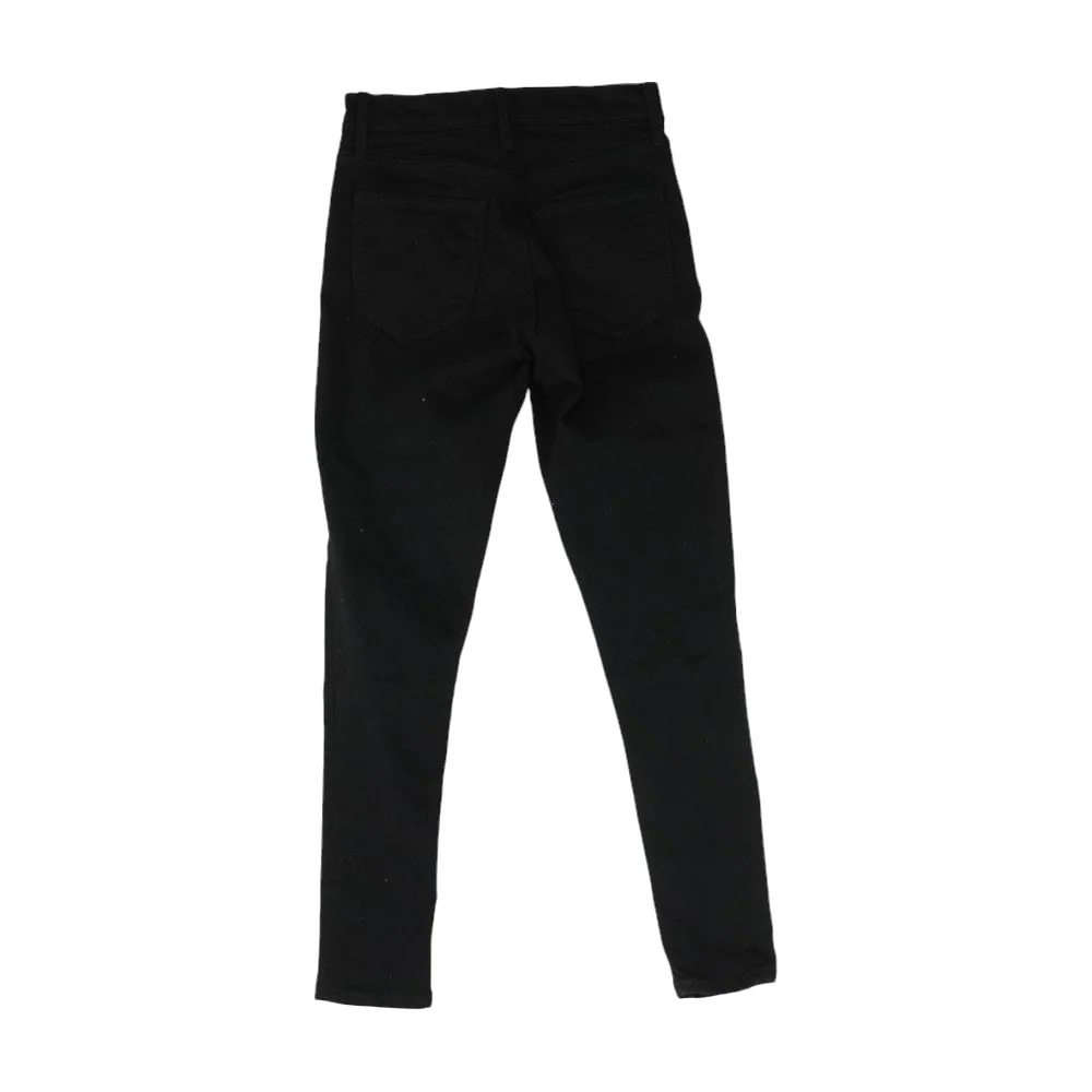Black Solid High Rise Skinny Leg Jeans - Image 2