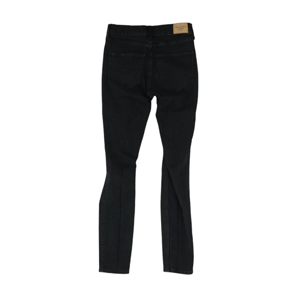 Black Solid High Rise Skinny Leg Jeans - Image 2