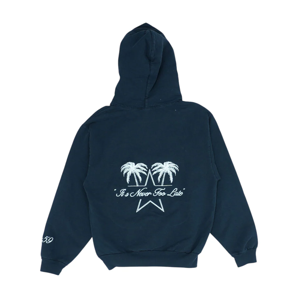 Black Solid Hoodie Pullover - Image 2