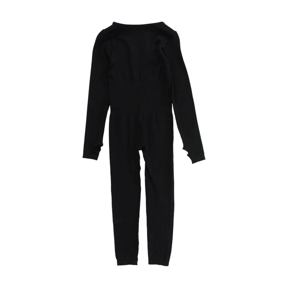 Black Solid Jumpsuit - Image 2