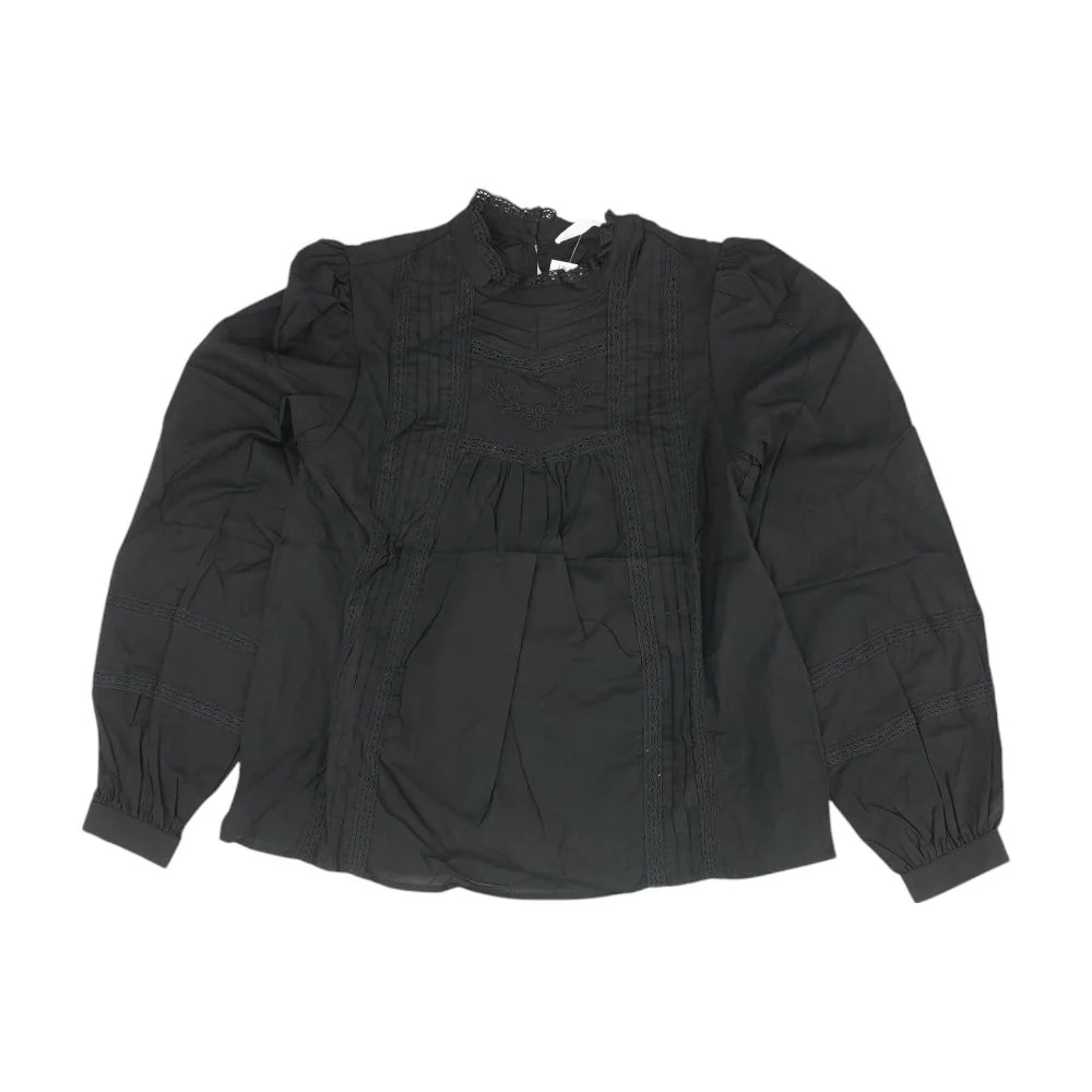 Black Solid Knit Top - Image 2