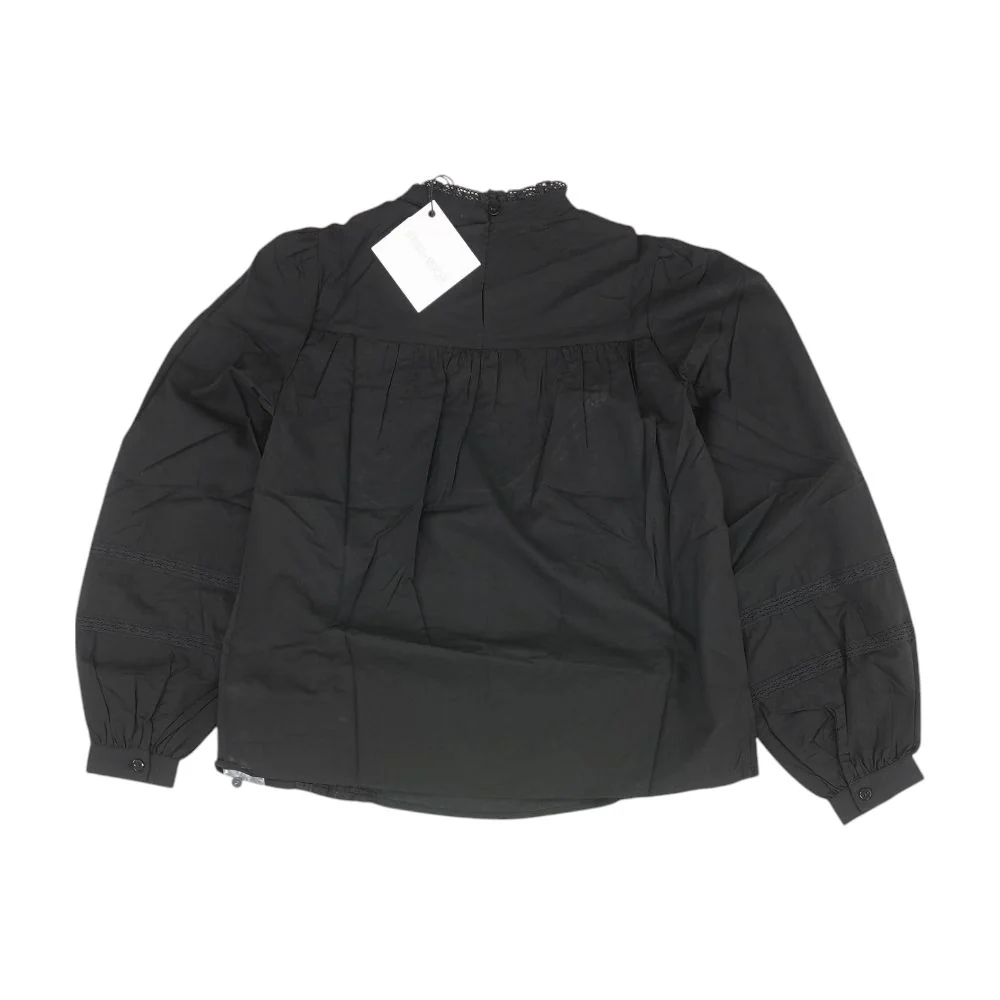 Black Solid Knit Top - Image 3