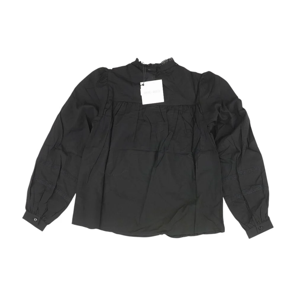 Black Solid Knit Top - Image 4
