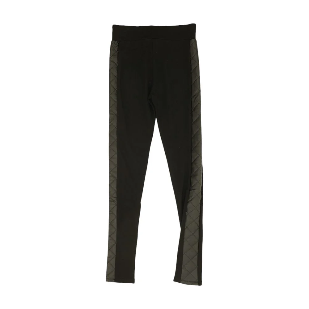 Black Solid Leggings - Image 2
