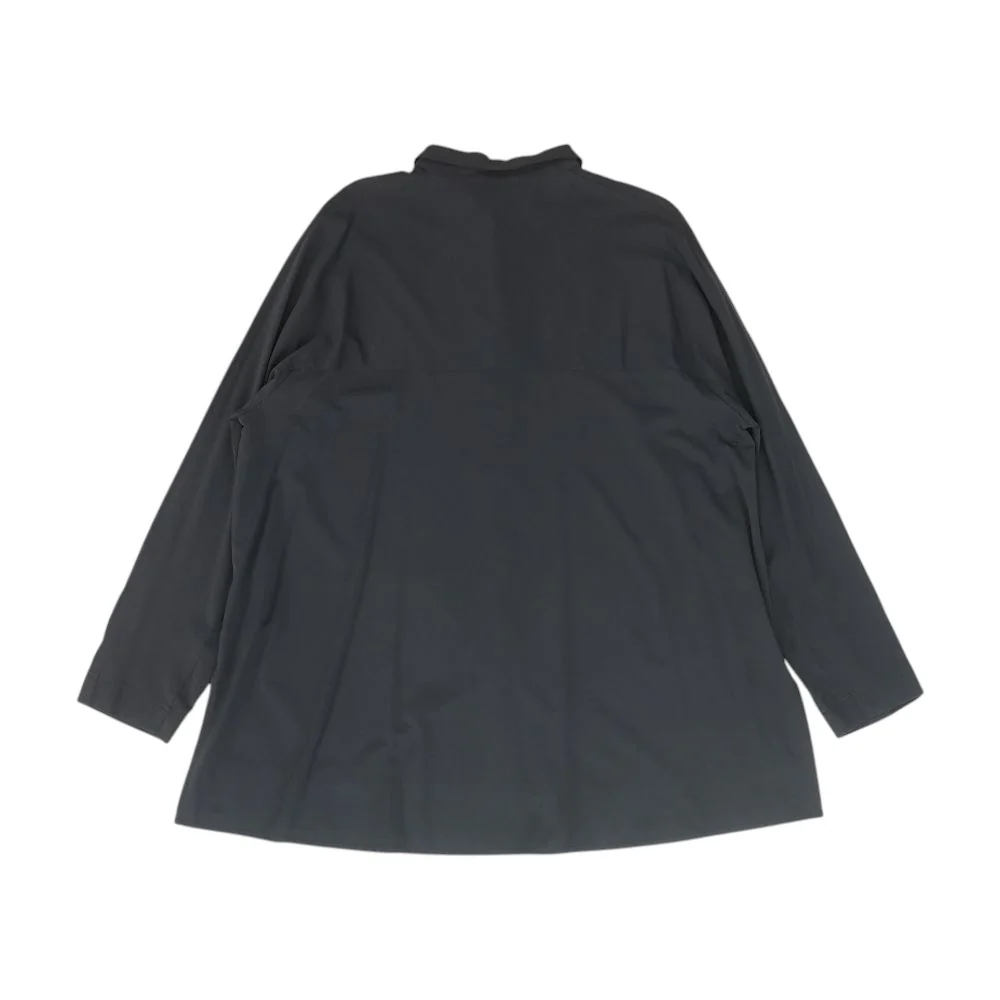 Black Solid Long Sleeve Button Down - Image 2