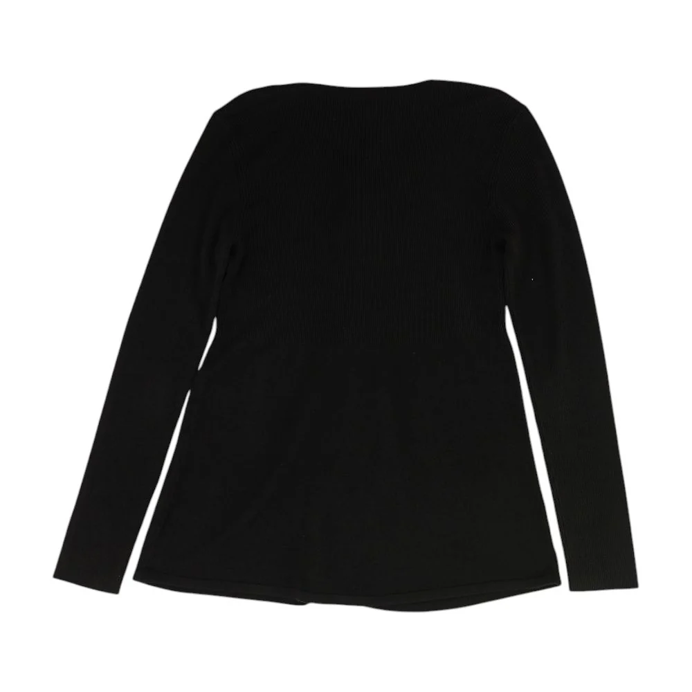 Black Solid Long Sleeve Button Down - Image 2