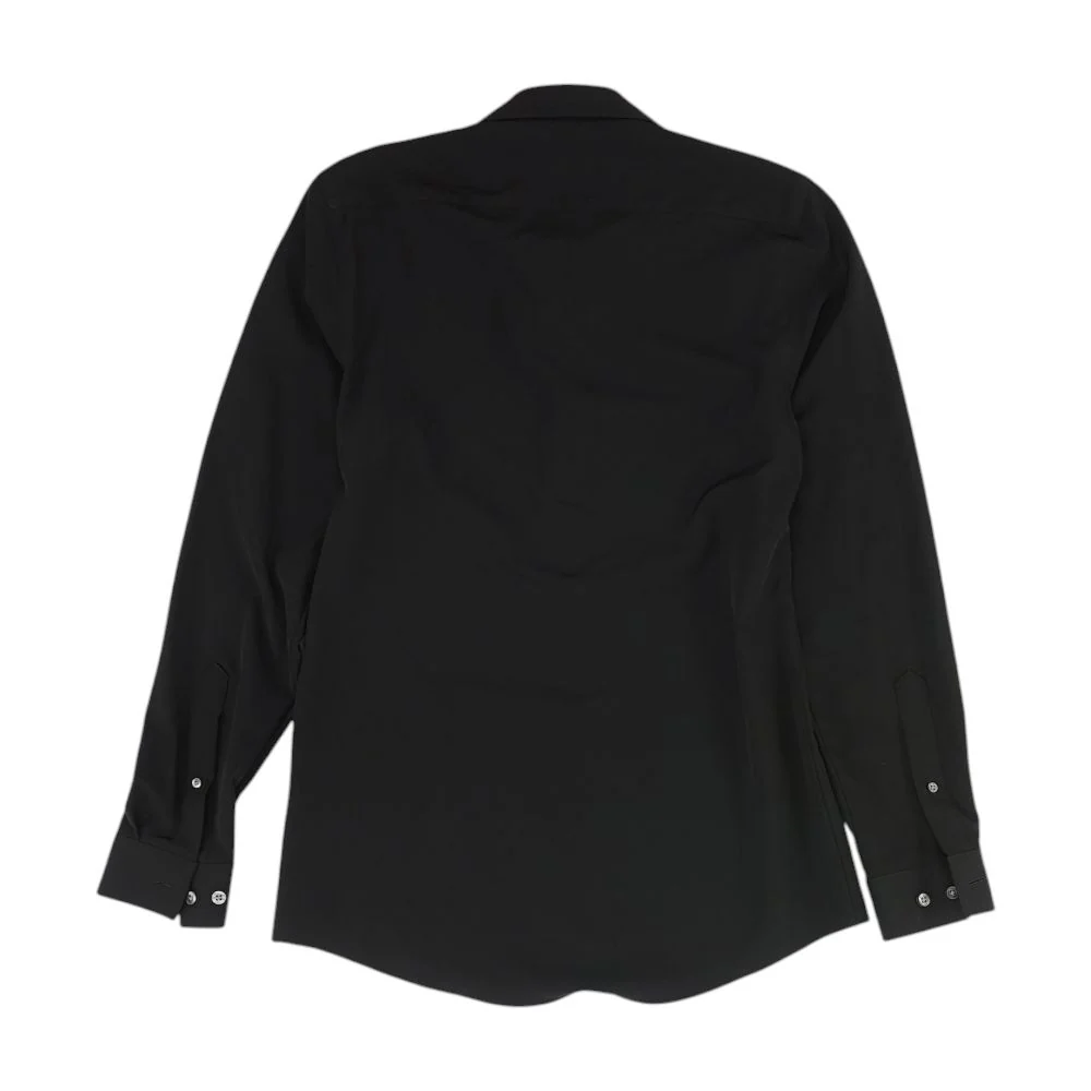 Black Solid Long Sleeve Button Down - Image 2