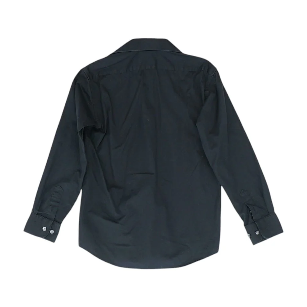 Black Solid Long Sleeve Button Down - Image 2
