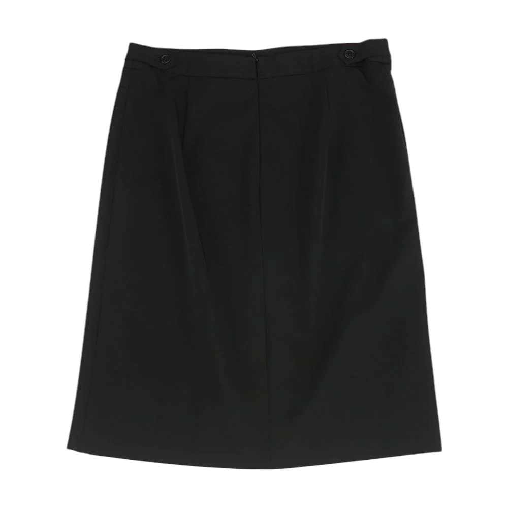 Black Solid Maxi Skirt - Image 2