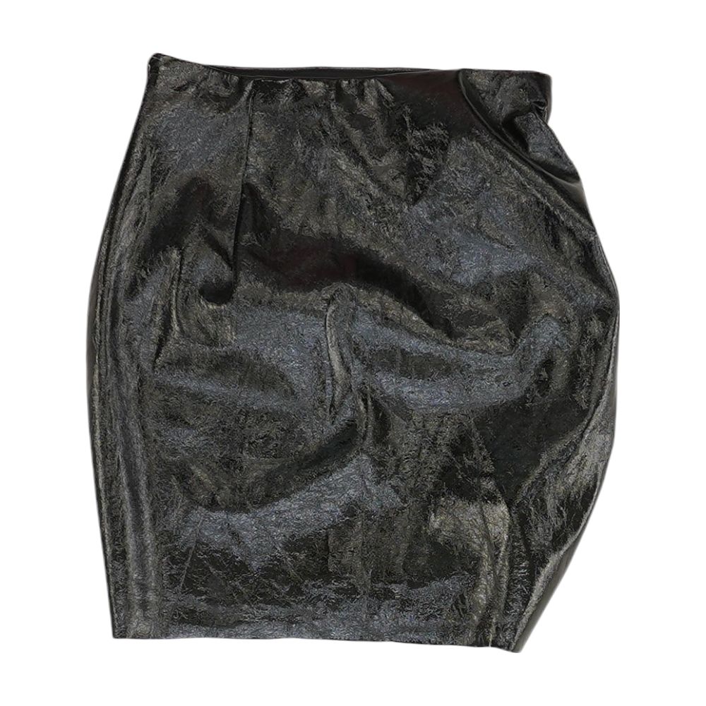 Black Solid Mini Skirt - Image 2