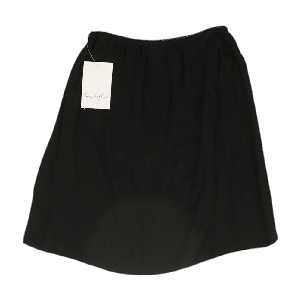 Black Solid Mini Skirt - Image 2