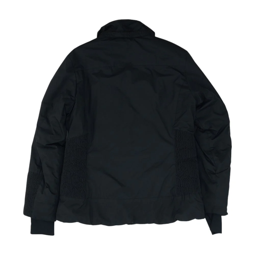 Black Solid Puffer Jacket - Image 2